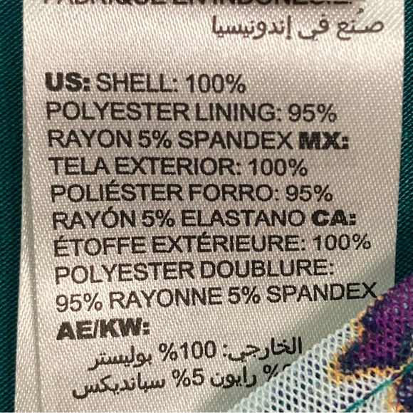 Chico’s Paisley Overlay Top Women’s Size M Boat Neck Short Sleeve Mesh Boat Neck - Picture 10 of 11